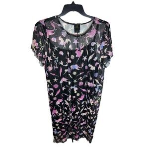 Torrid Official Disney The Little Mermaid Midi Mesh Dress Plus Size 3 (3x)